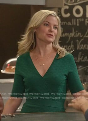 Stephanie's green wrap dress on Good Witch