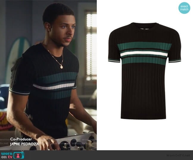 WornOnTV: Doug's black ribbed short sleeve sweater on ...