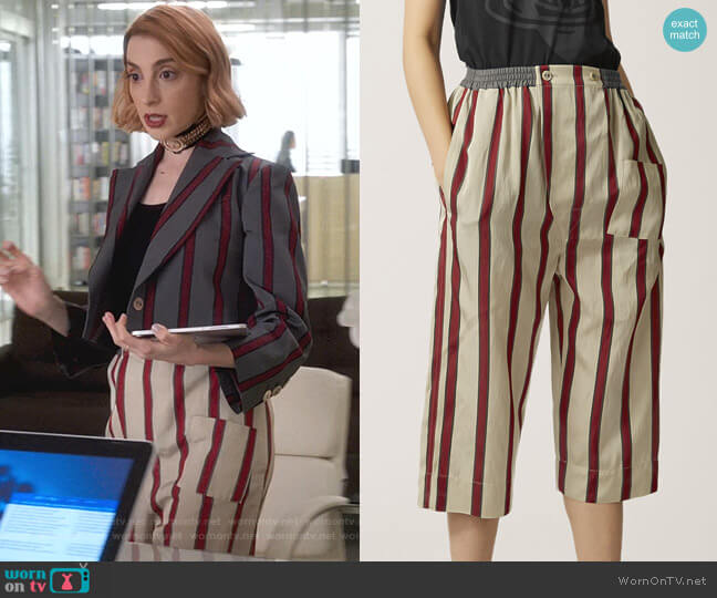 Pyjama Shorts by Vivienne Westwood Anglomania worn by Lauren (Molly Bernard) on Younger