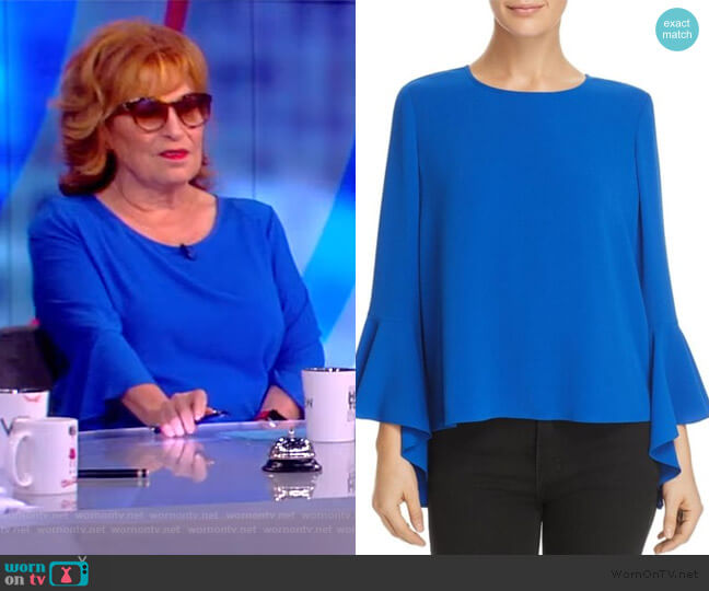 WornOnTV: Joy’s blue bell sleeve blouse on The View | Joy Behar ...