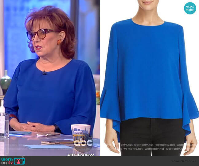 Blue Bell Sleeve Blouse by Vince Camuto worn by Joy Behar on The View