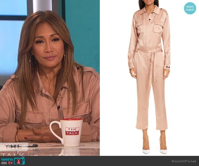 Jeter Jumpsuit by A.L.C. worn by Carrie Inaba on The Talk