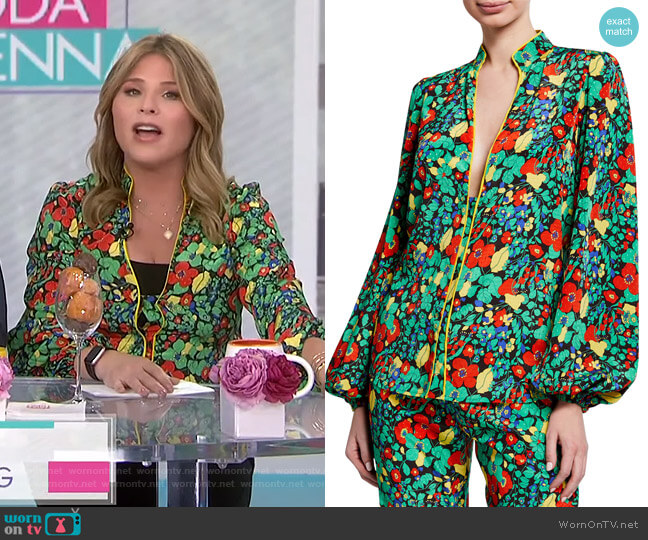 Minu Blouse by Alexis worn by Jenna Bush Hager  on Today