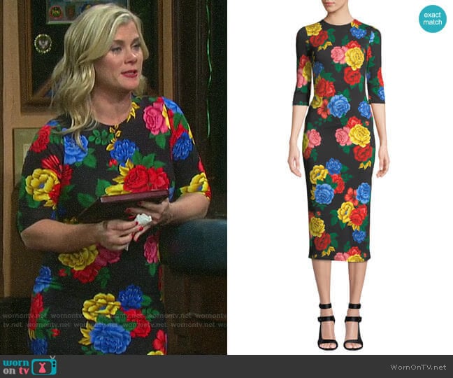 Alice + Olivia Delora Dress worn by Sami Brady (Alison Sweeney) on Days of our Lives