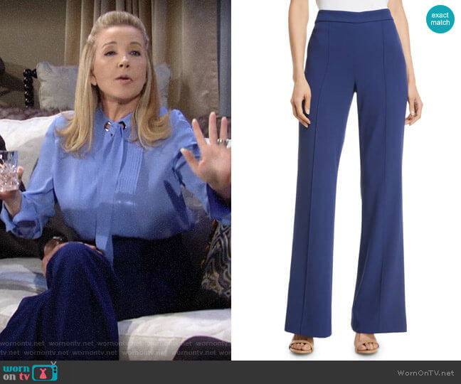 Alice + Olivia Jalisa Pants worn by Nikki Reed Newman (Melody Thomas-Scott) on The Young and the Restless