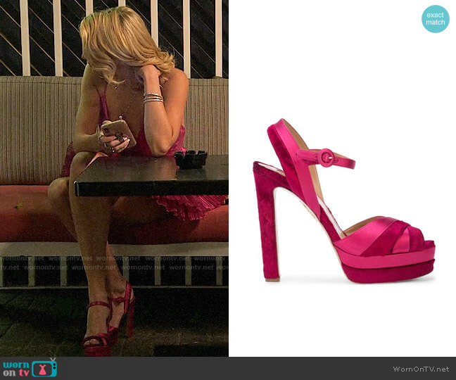 Aquazurra Coquette Platform Sandals worn by Stephanie Pratt (Stephanie Pratt) on The Hills New Beginnings