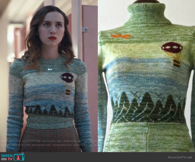 Arpeja Vintage Sweater worn by Lexi Howard (Maude Apatow) on Euphoria