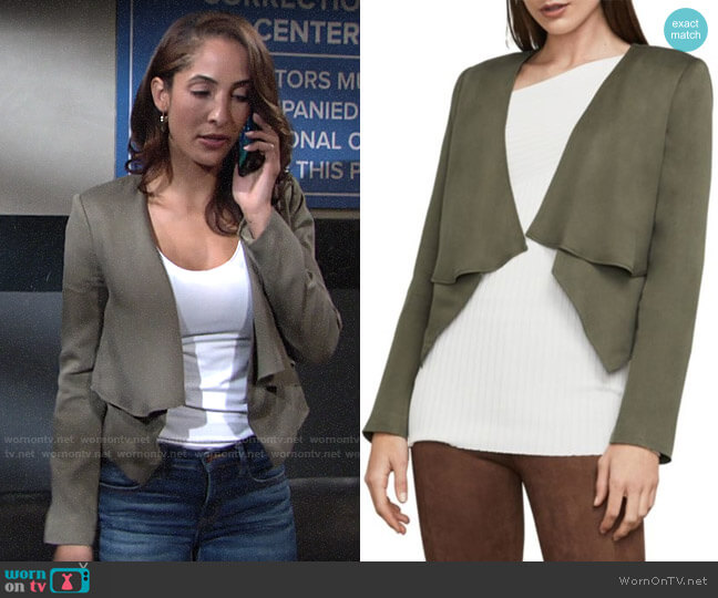 Bcbgmaxazria Ania Jacket worn by Lily Winters (Christel Khalil) on The Young and the Restless