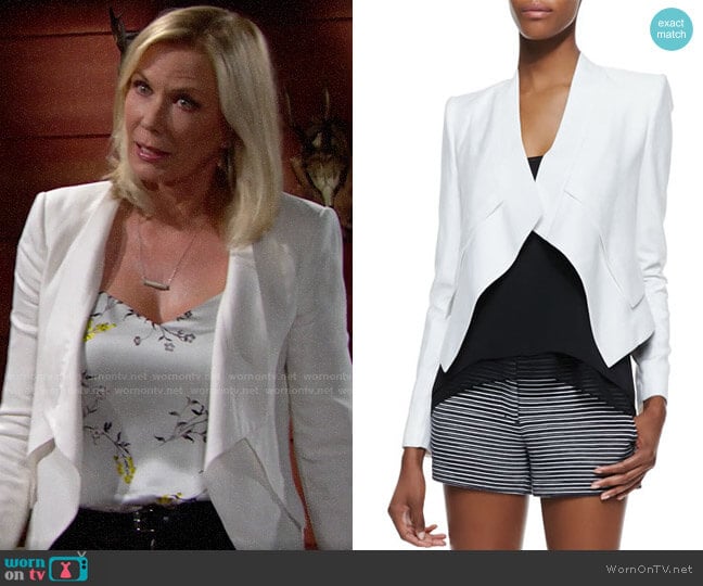 Bcbgmaxazria Lloyd Jacket worn by Brooke Logan (Katherine Kelly Lang) on The Bold and the Beautiful