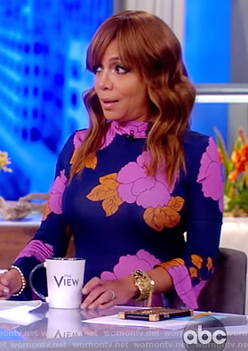 Sunny's floral print dress on The View