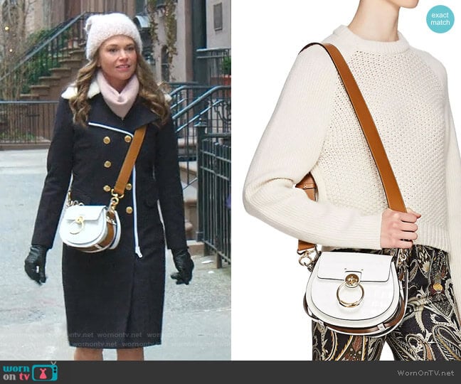 Tess Leather Shoulder Bag by Chloe worn by Liza Miller (Sutton Foster) on Younger