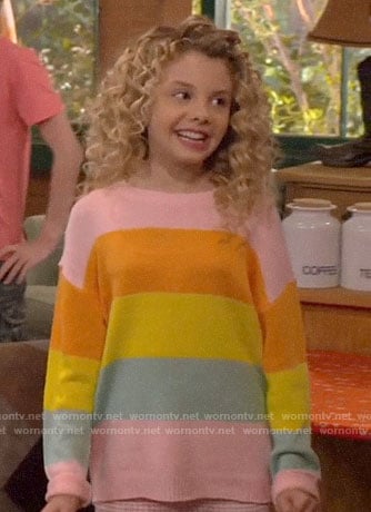 Destiny's striped sweater on Bunkd