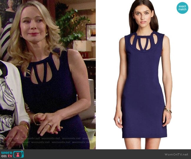 Diane von Furstenberg Amy Cutout Dress worn by Donna Logan (Jennifer Gareis) on The Bold and the Beautiful