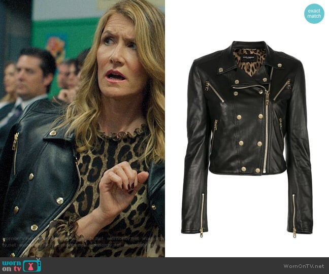 Renata’s leather jacket on Big Little Lies