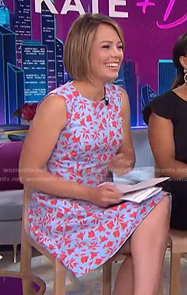 Dylan’s blue and pink floral dress on Today