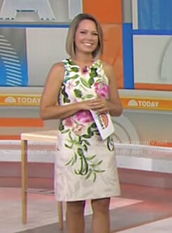 Dylan’s white floral sleeveless dress on Today