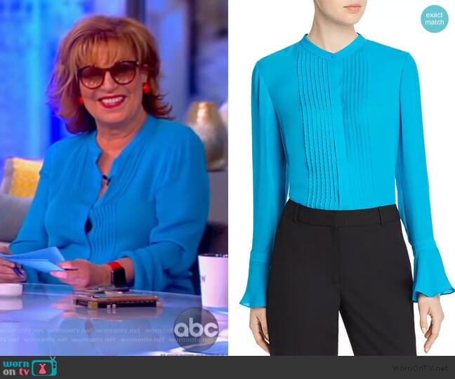 Paige Pintucked Blouse by Elie Tahari worn by Joy Behar on The View