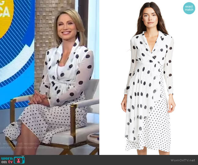 Onca Dot Dress by Farm Rio worn by Amy Robach  on Good Morning America