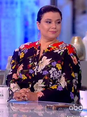 Ana’s floral print dress on The View
