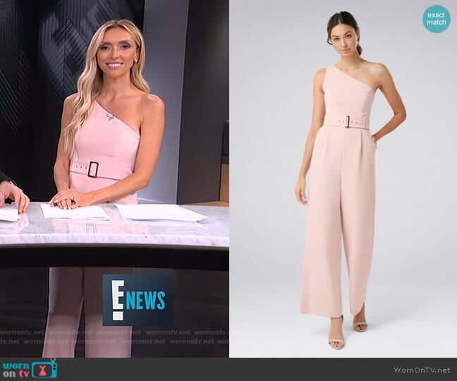 Bonnie One Shoulder Jumpsuit by Forever New worn by Giuliana Rancic on E! News