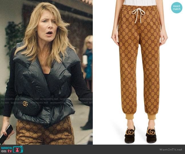 Renata’s Gucci logo pants on Big Little Lies