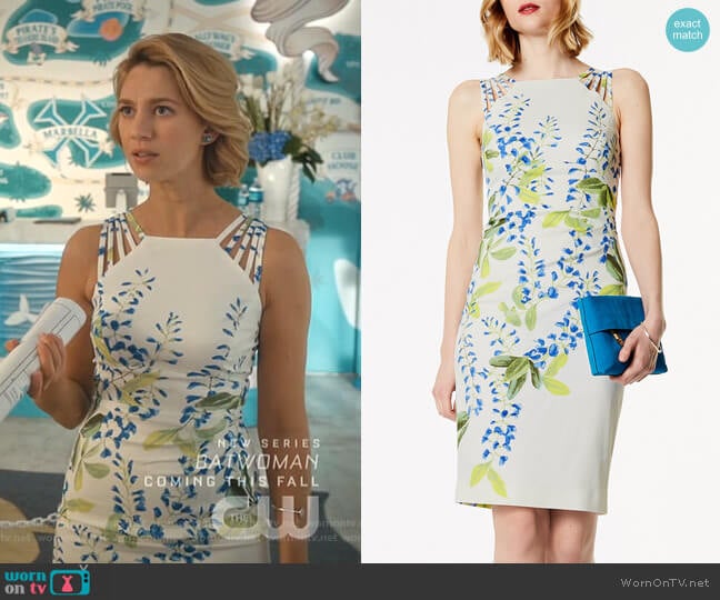 Floral Strappy Midi Dress by Karen Millen worn by Petra Solano (Yael Grobglas) on Jane the Virgin