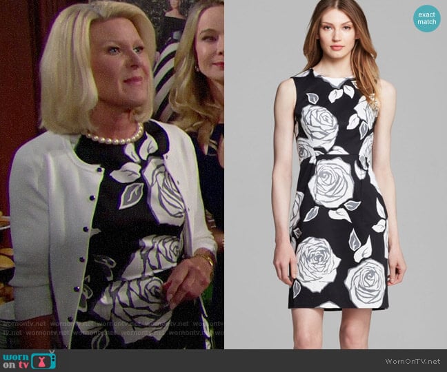 Kate Spade Aires Rose Abby Dress worn by Pamela Douglas (Alley Mills) on The Bold and the Beautiful