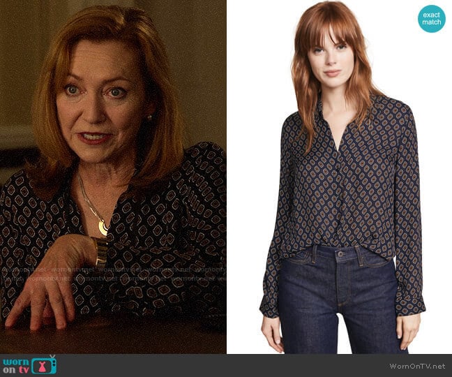 WornOnTV Lorraine’s printed blouse on Designated Survivor Julie