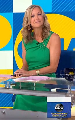 Lara Spencer Wardrobe Asymmetrical Dress