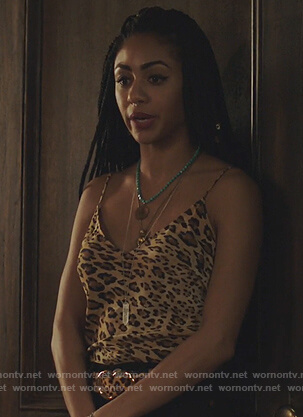 Birdie's leopard print cami on Queen of the South