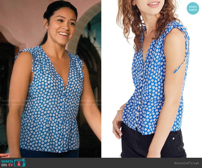 Madewell Belle Daisy Tank worn by Jane Villanueva (Gina Rodriguez) on Jane the Virgin