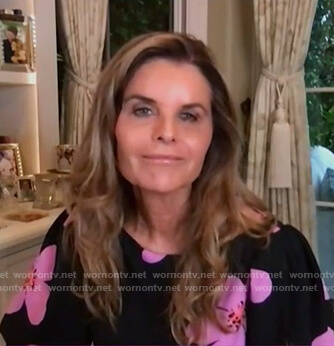 Maria Shriver's black floral dress on Today