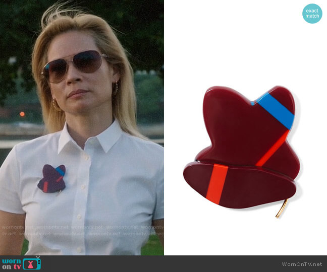 Marni Resin Brooch worn by Joan Watson (Lucy Liu) on Elementary