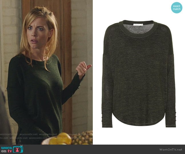 Stretch Knit Sweater by Rag & Bone worn by Kelly Anne Van Awken (Molly Burnett) on Queen of the South