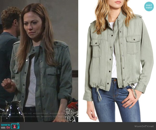 Collins Military Jacket by Rails worn by Kim Nero (Tamara Braun) on General Hospital