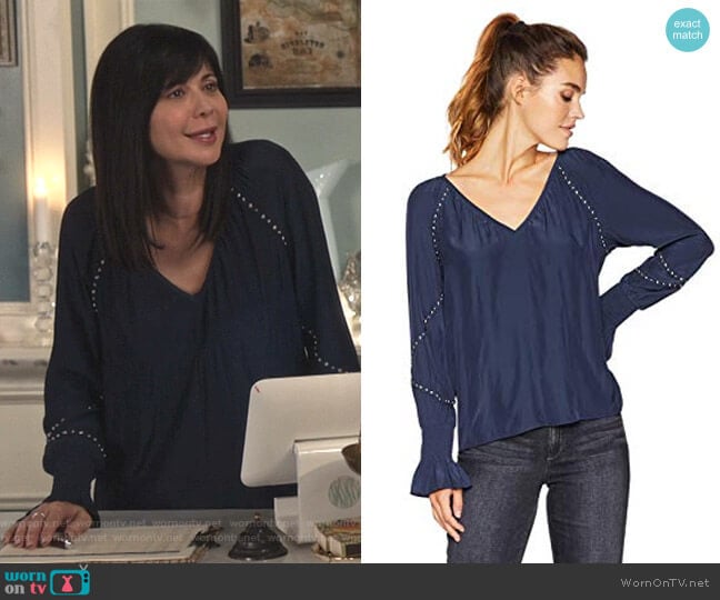 Willa Top by Ramy Brook worn by Cassandra Nightingale (Catherine Bell) on Good Witch