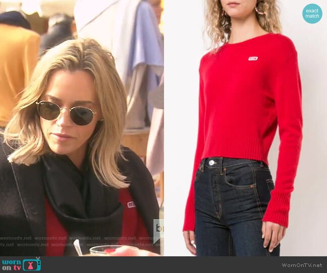 50's Crewneck Jumper by Re/Done worn by Teddi Mellencamp Arroyave on The Real Housewives of Beverly Hills