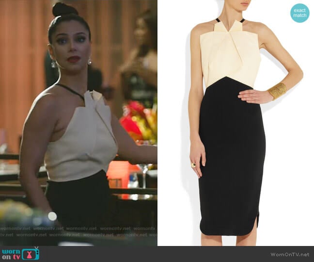 Darlington Dress by Roland Mouret worn by Gigi Mendoza (Roselyn Sánchez) on Grand Hotel