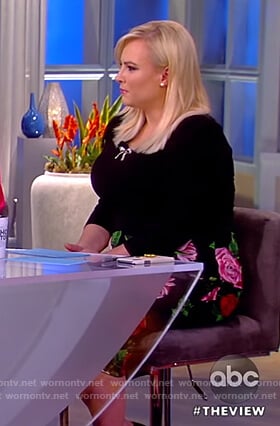 Meghan's floral print skirt on The View