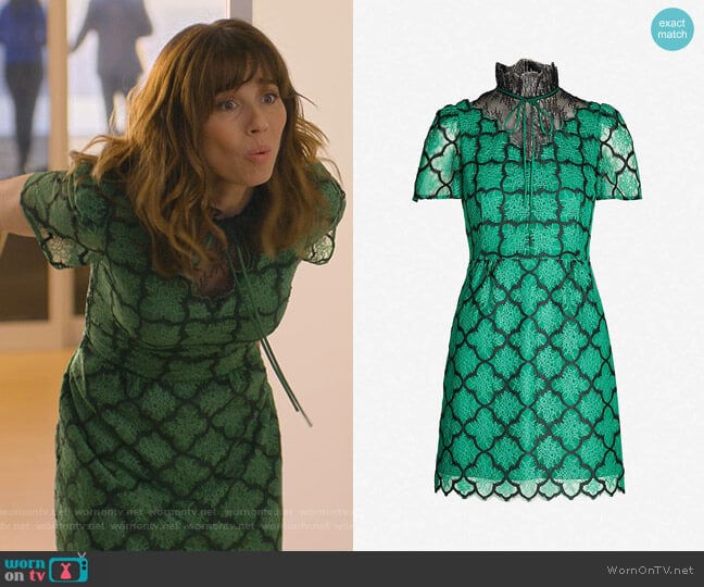 Ritta Dress by Sandro worn by Judy Hale (Linda Cardellini) on Dead to Me