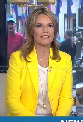 Savannah’s yellow blazer on Today