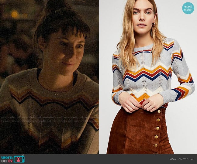 Stoned Immaculate Ziggy Pullover worn by Jane Chapman (Shailene Woodley) on Big Little Lies