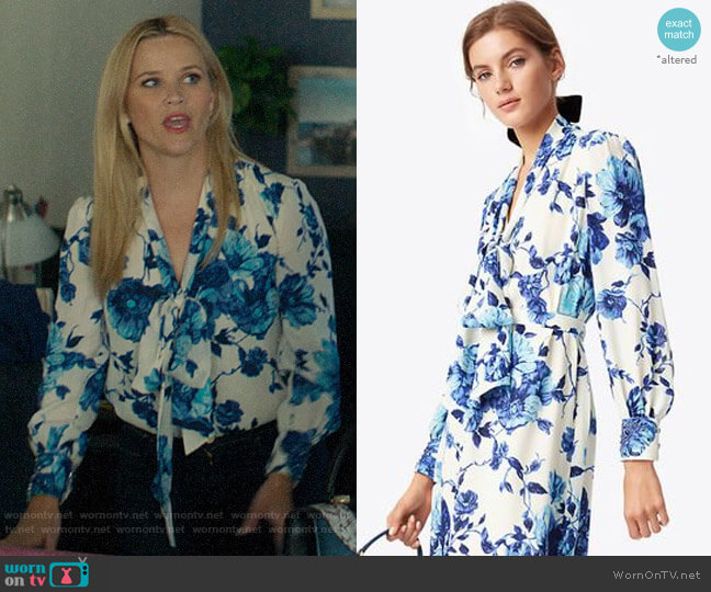 Tory Burch Lili Blouse worn by Madeline Martha Mackenzie (Reese Witherspoon) on Big Little Lies