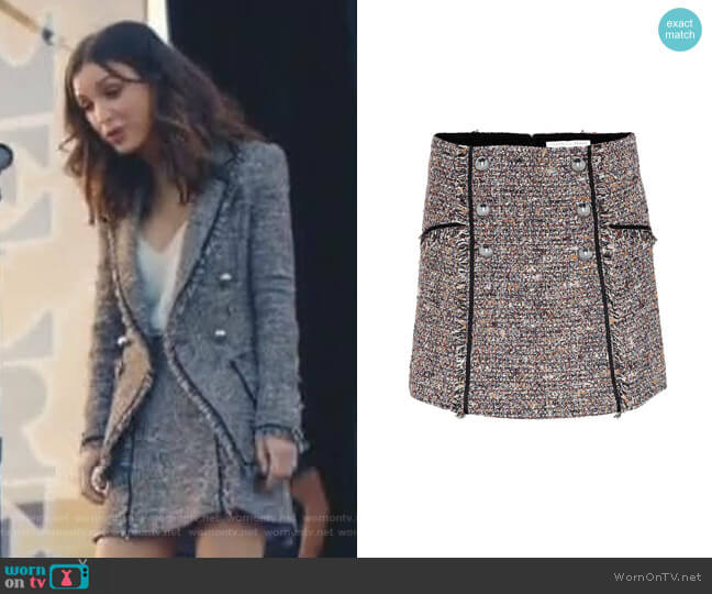 Starck Tweed Skirt by Veronica Beard worn by Alicia Mendoza (Denyse Tontz) on Grand Hotel