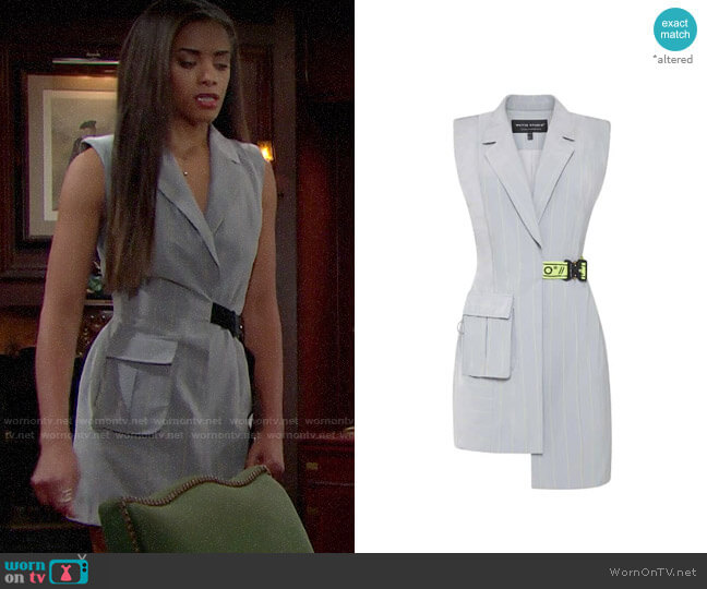 Whyte Studio Hydro Dress worn by Zoe (Kiara Barnes) on The Bold and the Beautiful