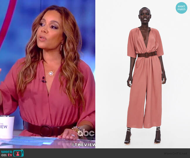 WornOnTV: Sunny’s pink belted jumpsuit on The View | Sunny Hostin ...