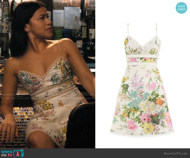 Zimmermann Heathers Mini Dress worn by Jane Villanueva (Gina Rodriguez) on Jane the Virgin