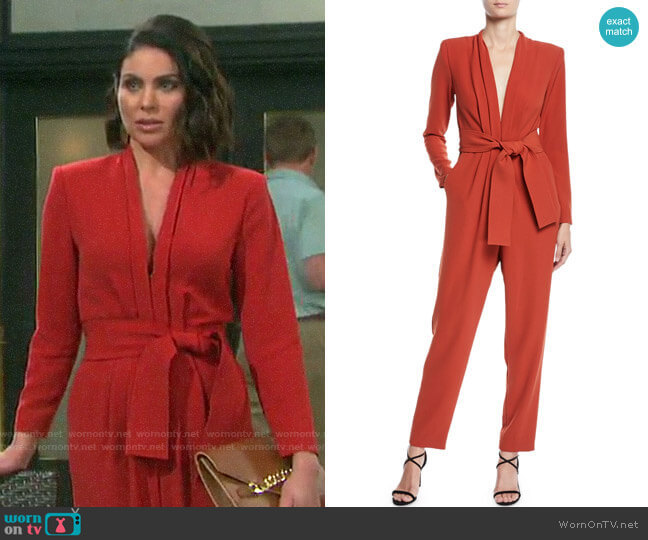 ALC Kieran Jumpsuit worn by Chloe Lane (Nadia Bjorlin) on Days of our Lives