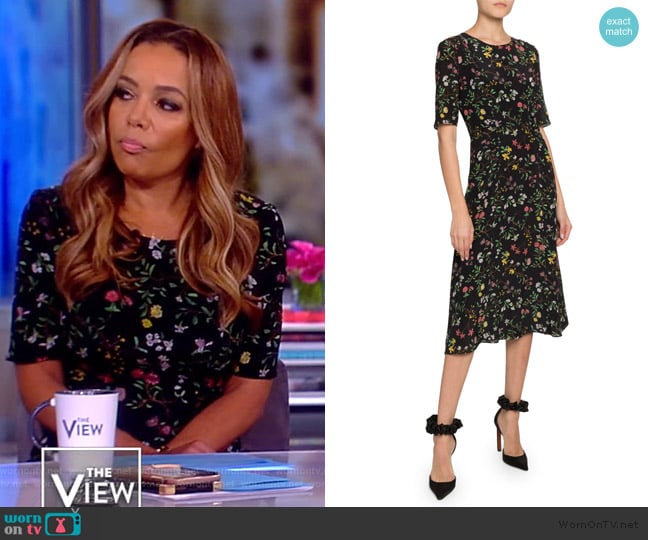 Sylvia Floral Dress by Altuzarra worn by Sunny Hostin on The View