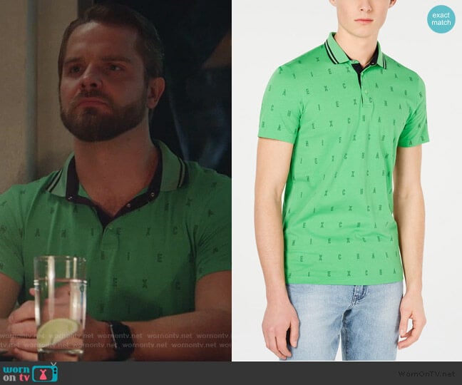 Slim Fit Polo by Armani Exchange worn by TJ Linnard on Good Trouble